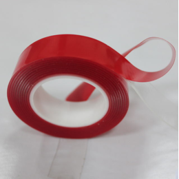 Двусторонняя Акриловая Клейкая Лента Acrylic Foam Tape 64мм х 25м для гибких плинтусов 70мм
